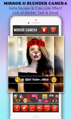 3D Mirror Photo Blender Editor android App screenshot 1